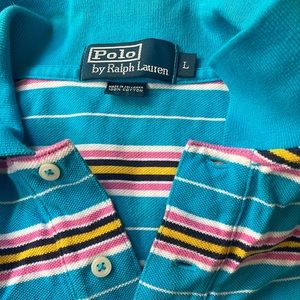 Striped polo shirt